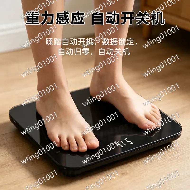 Home Bathroom Scales - Hoogprecisie 180KG gehard glazen weegschaal met