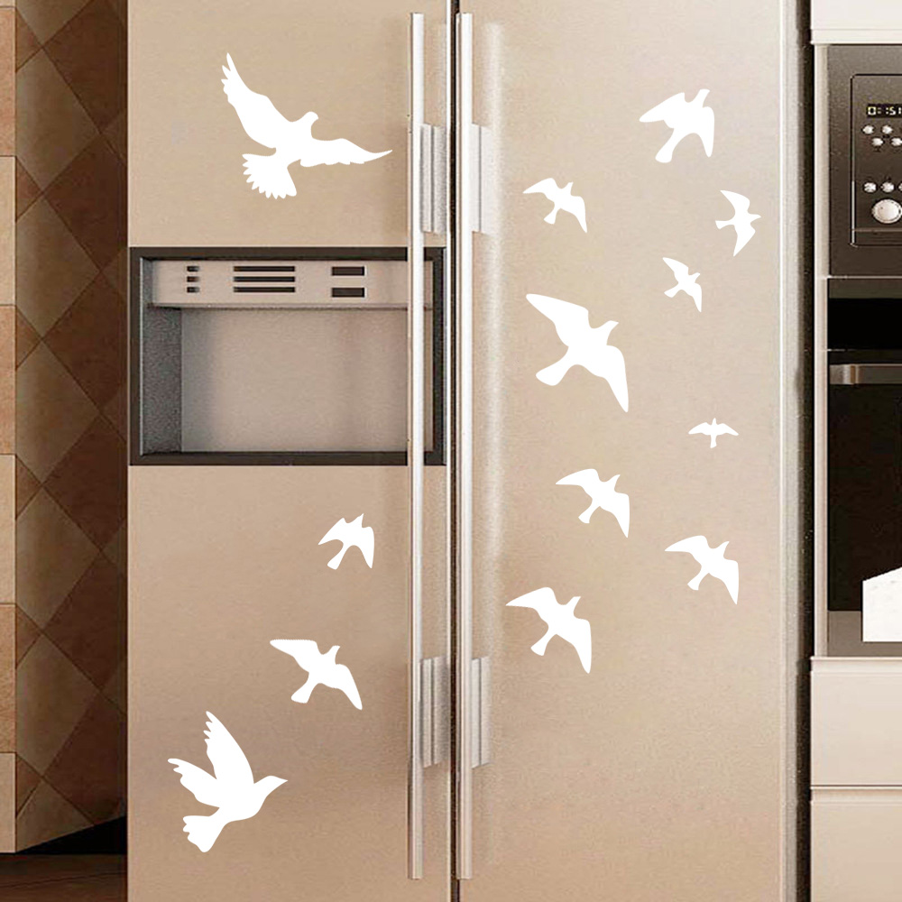 Home Bathroom Wall Tiles - 12 Stks/set Vogel Muurstickers Home Decoratie