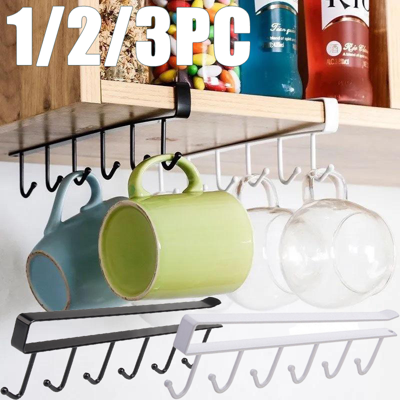 Home Goods Bathroom Storage - 1/2/3PC 6 Haken Keukenkast Opbergrek Gratis