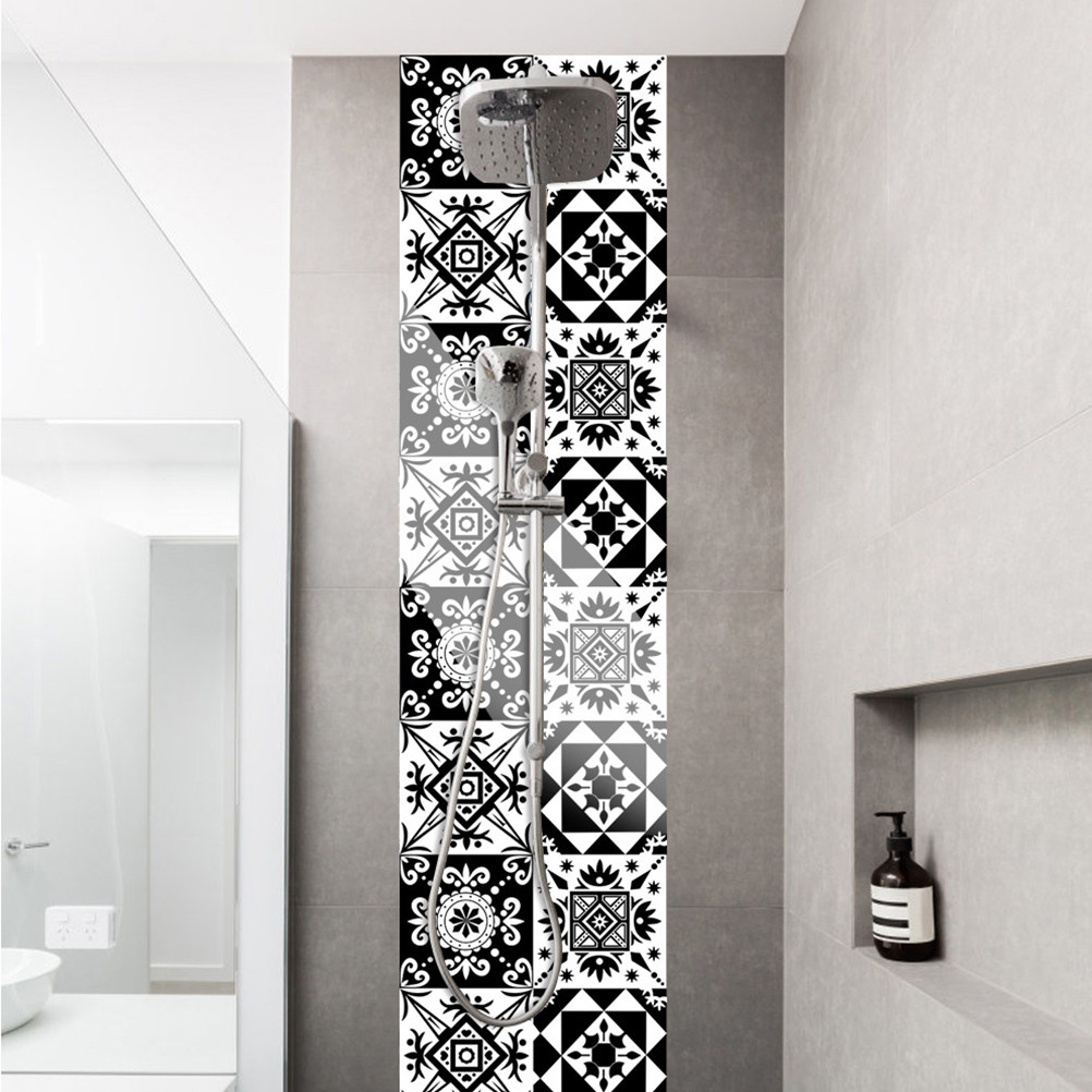 Home Bathroom Wall Tiles - 10 stuks woondecoratie muurstickers tegels zelfklevende
