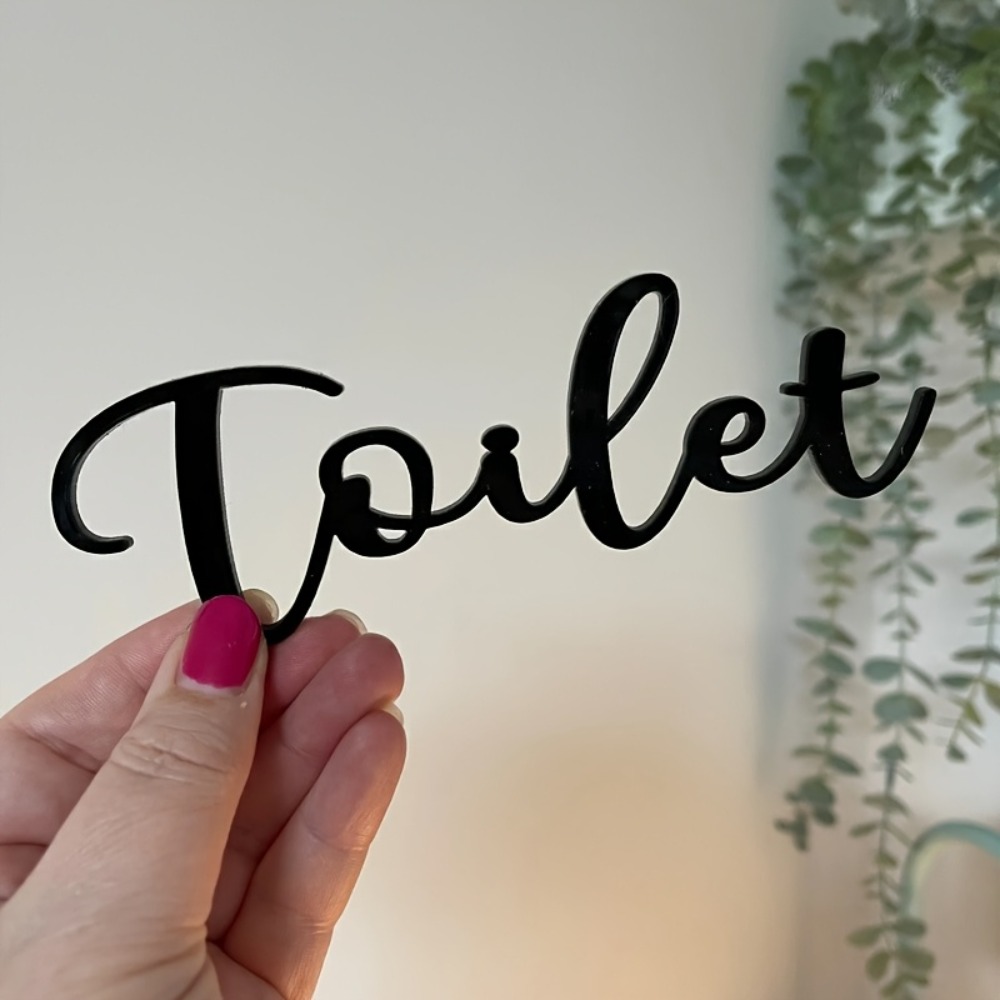 Home Bathroom Door - CIFBUY Modern plastic letterbordje, directioneel deurplaatje,