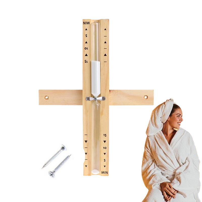 Home Bathroom Scales - Houten Wandgemonteerde 15 Minuten Sauna Zandloper