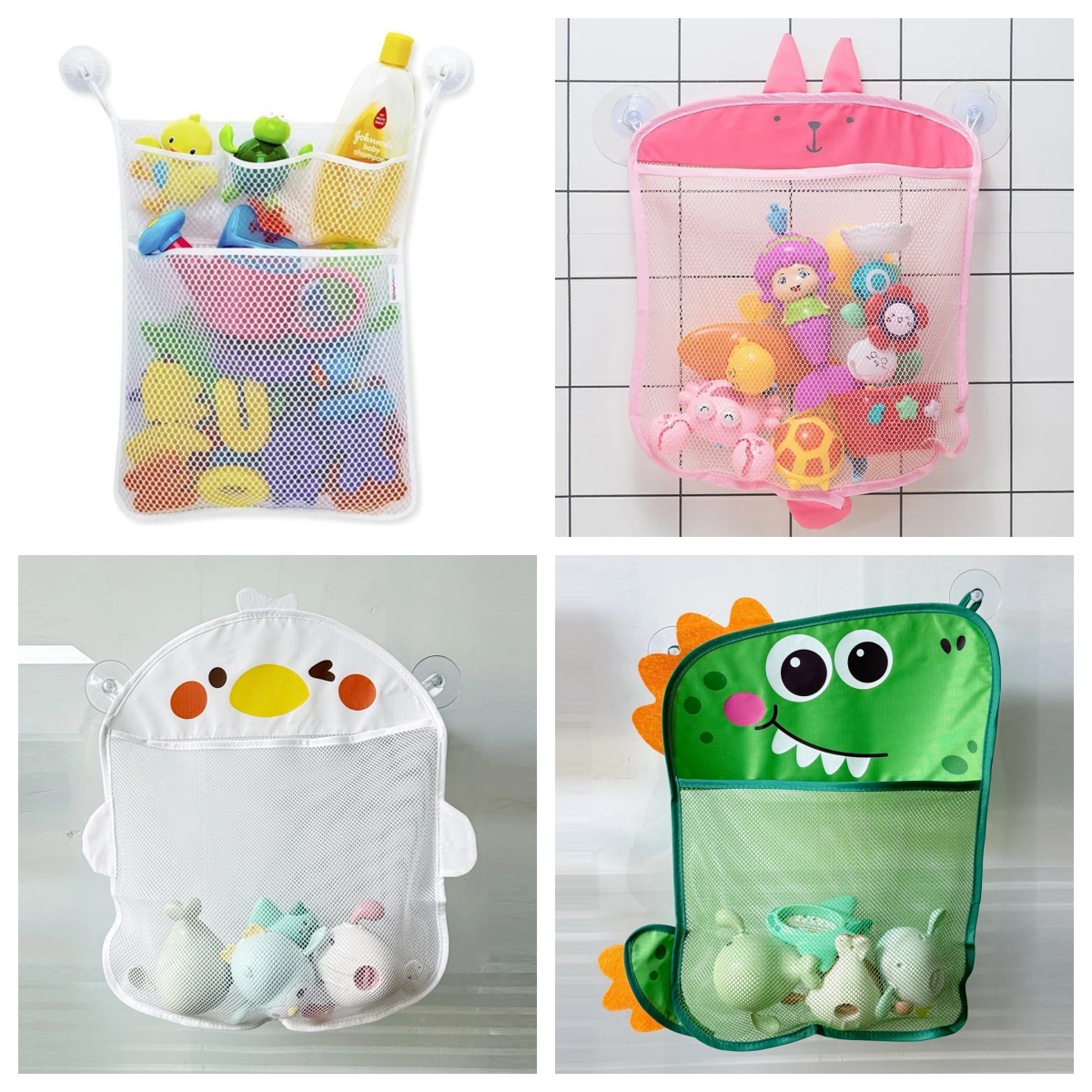 Home Goods Bathroom Storage - Baby badkamer netzak met cartoon dierenfiguren,