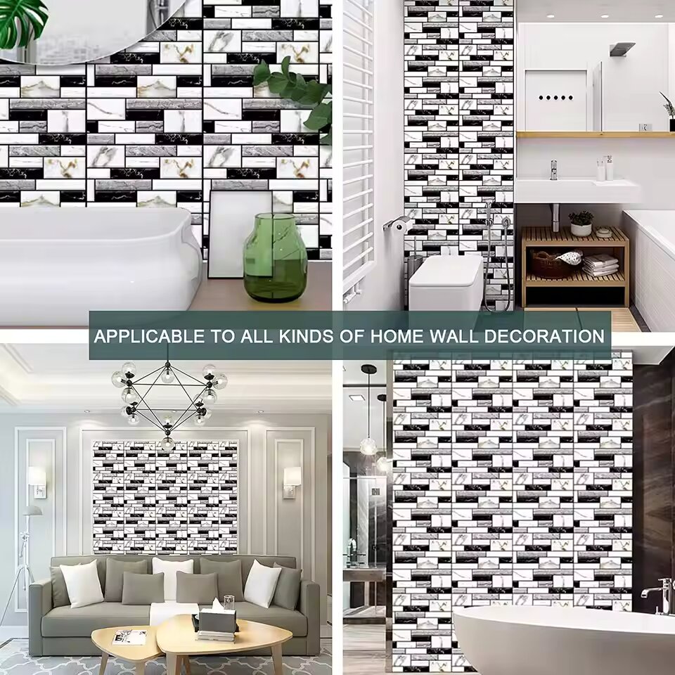 5/10 stuks zelfklevende tegelm - Home Bathroom Wall Tiles recensie en prijs