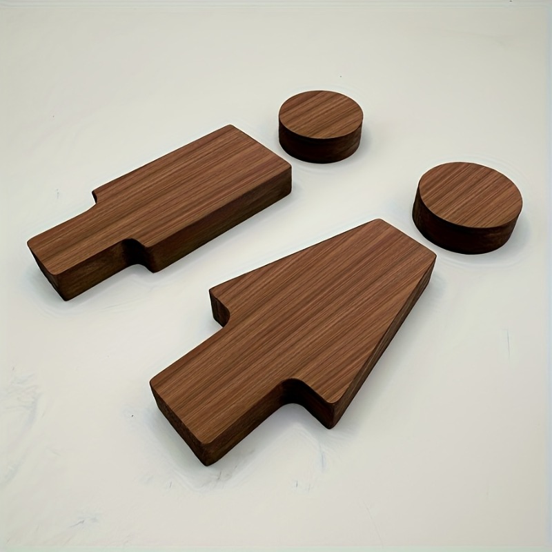 2 stuks houten badkamerbord vo - Home Bathroom Door recensie en prijs