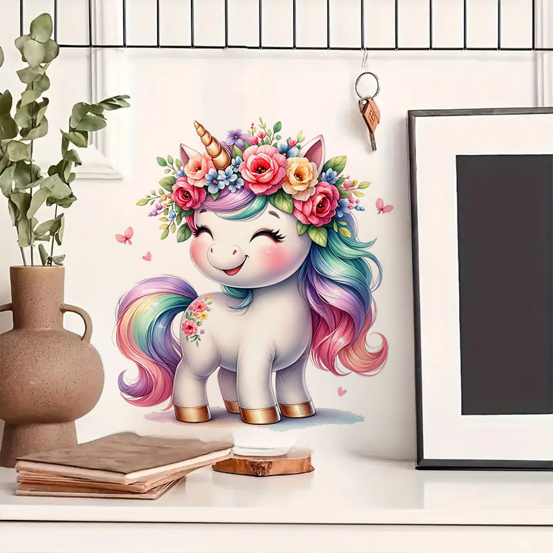 Mooie aquarel eenhoornsticker, - Home Bathroom Wall Tiles recensie en prijs