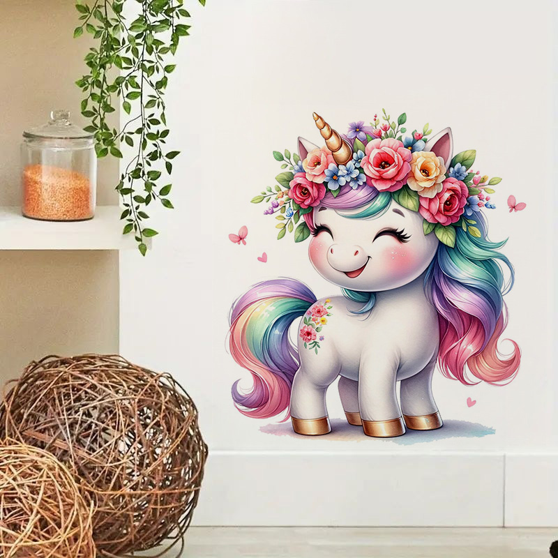 Mooie aquarel eenhoornsticker, - Home Bathroom Wall Tiles recensie en prijs