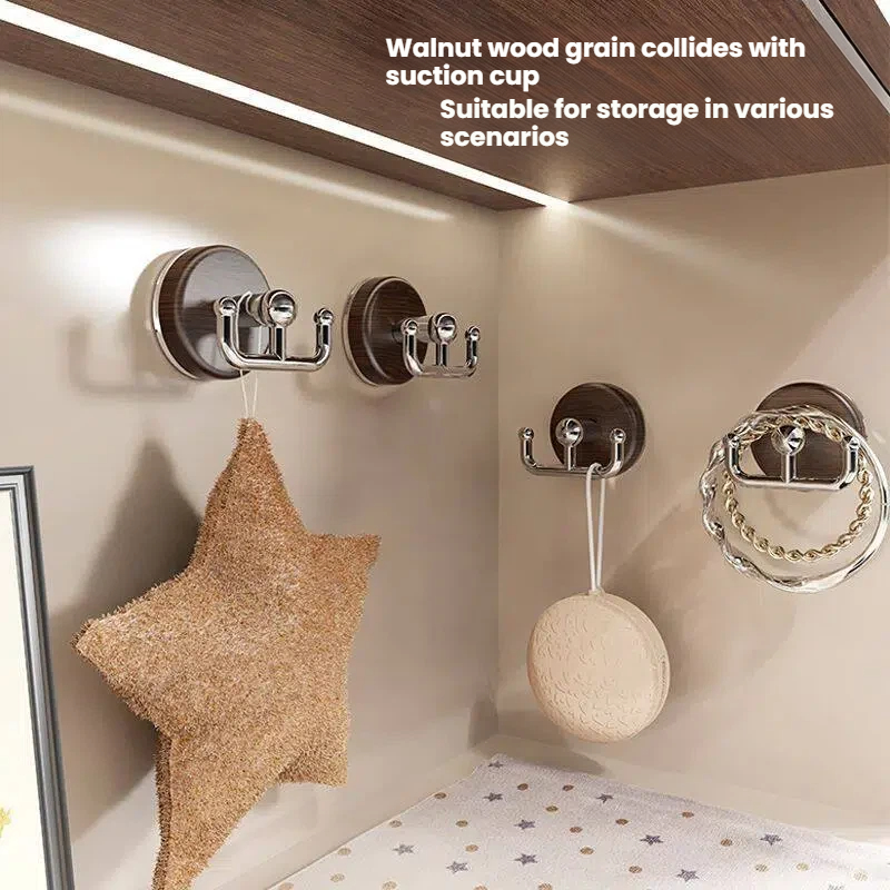 Houten haakjes met zuignappen, - Home Bathroom Door recensie en prijs