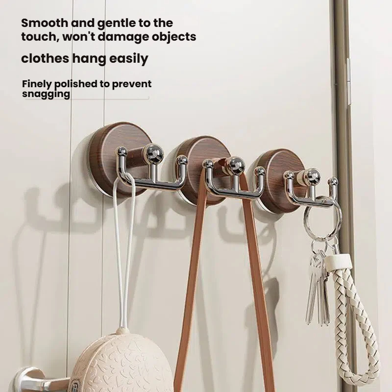 Houten haakjes met zuignappen, - Home Bathroom Door recensie en prijs