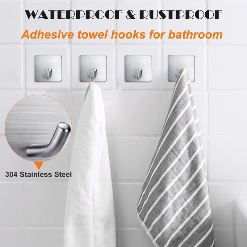 4 stuks zelfklevende roestvrij - Home Goods Bathroom Storage recensie en prijs
