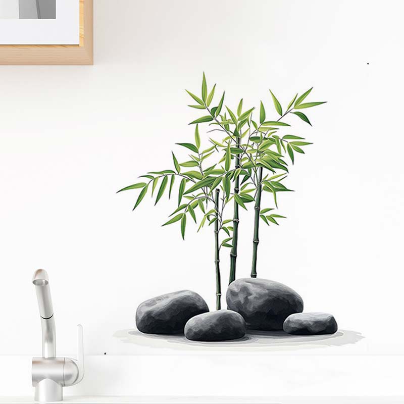 Inkt Bamboe Muursticker Badkam - Home Bathroom Wall Tiles recensie en prijs