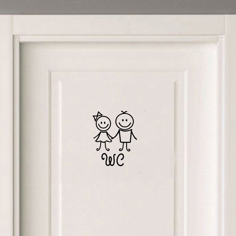 1 Pc Cartoon Stijl Toilet En W - Home Bathroom Wall Tiles recensie en prijs