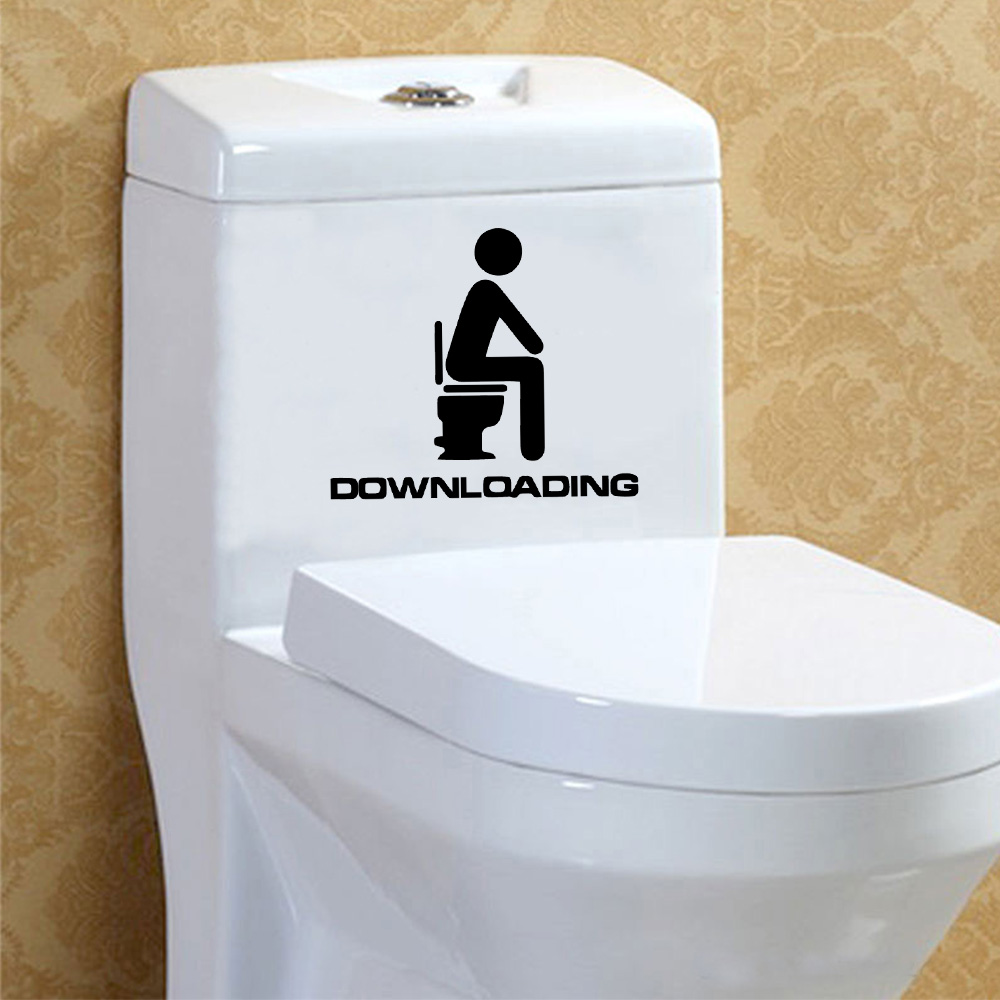 1 Pc Cartoon Stijl Toilet En W - Home Bathroom Wall Tiles recensie en prijs