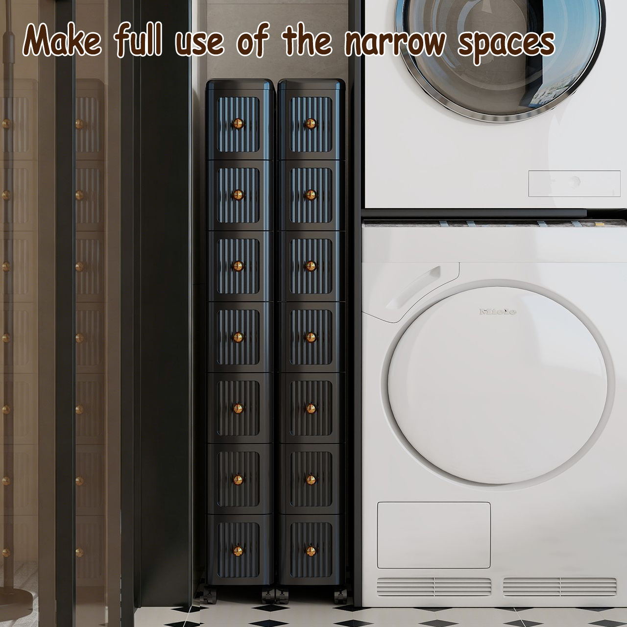 15 cm smalle opbergkast met la - Home Goods Bathroom Storage recensie en prijs