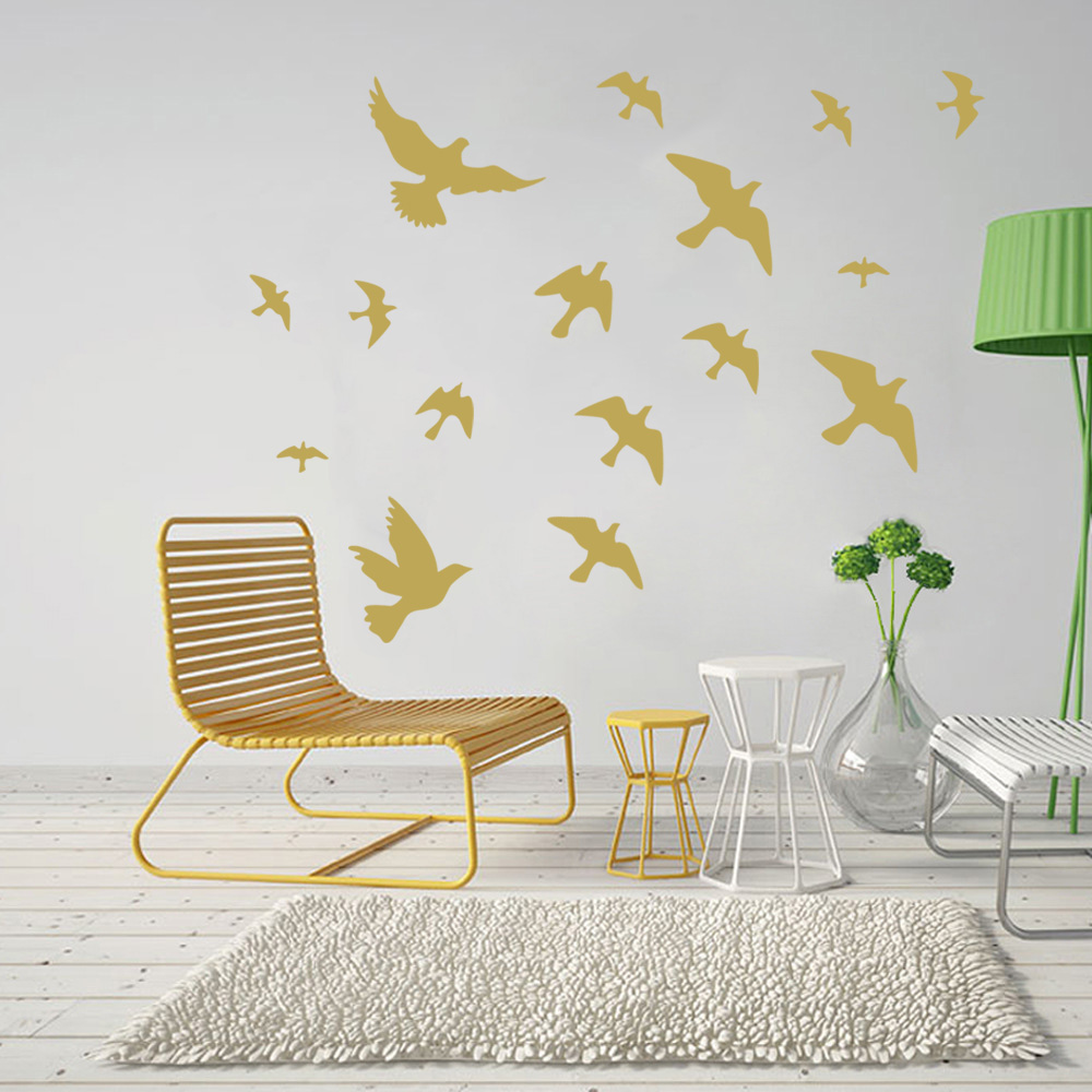 12 Stks/set Vogel Muurstickers - Home Bathroom Wall Tiles recensie en prijs