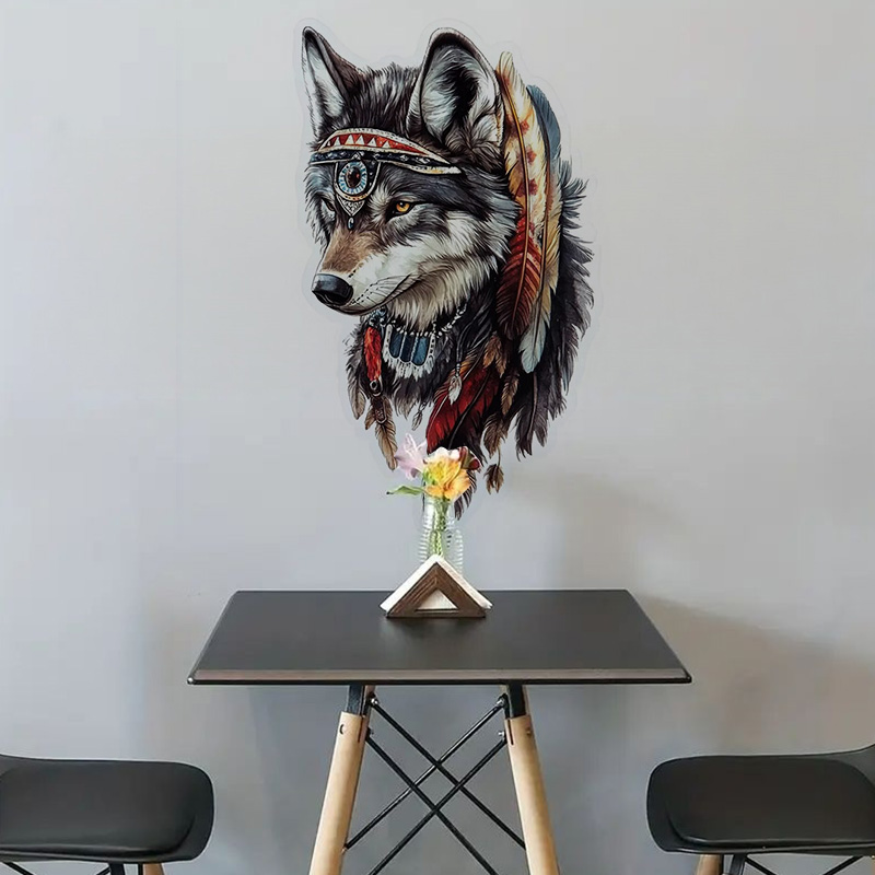 QT36 #   1pc Cool Indian Wolf  - Home Bathroom Wall Tiles recensie en prijs