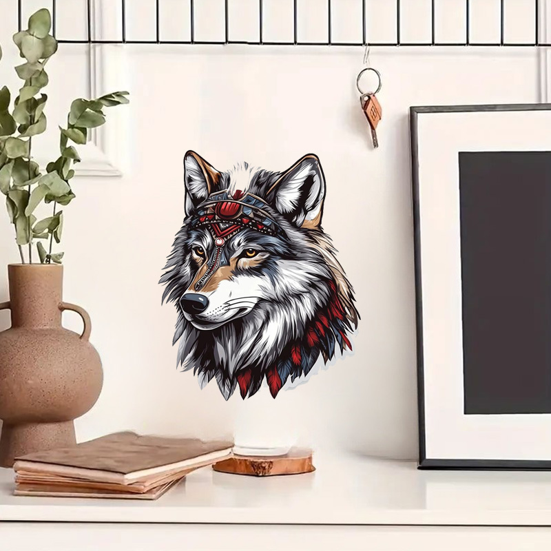 QT36 #   1pc Cool Indian Wolf  - Home Bathroom Wall Tiles recensie en prijs