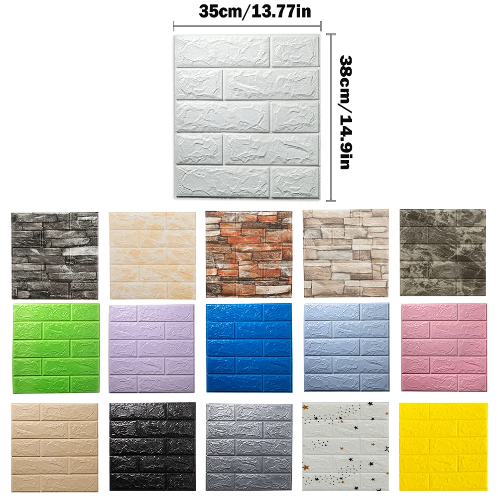 3d Foam Muurstickers Zelfkleve - Home Bathroom Wall Tiles recensie en prijs