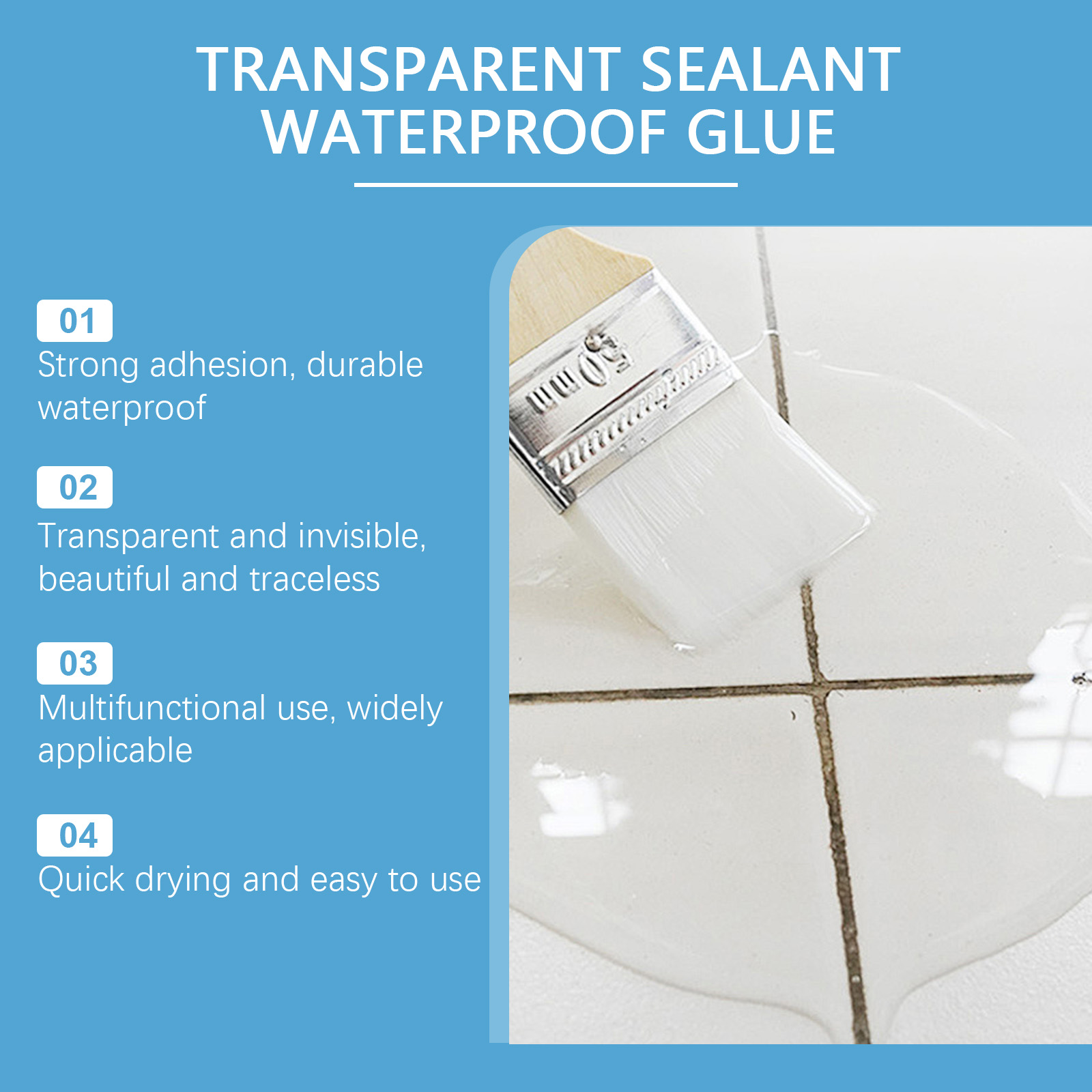 Transparante waterdichte kit g - Home Bathroom Wall Tiles recensie en prijs