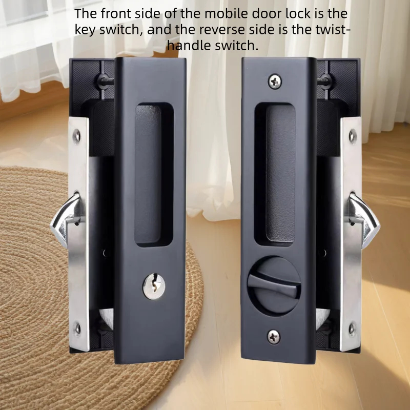 Robuuste zwarte schuifdeurhaak - Home Bathroom Door recensie en prijs