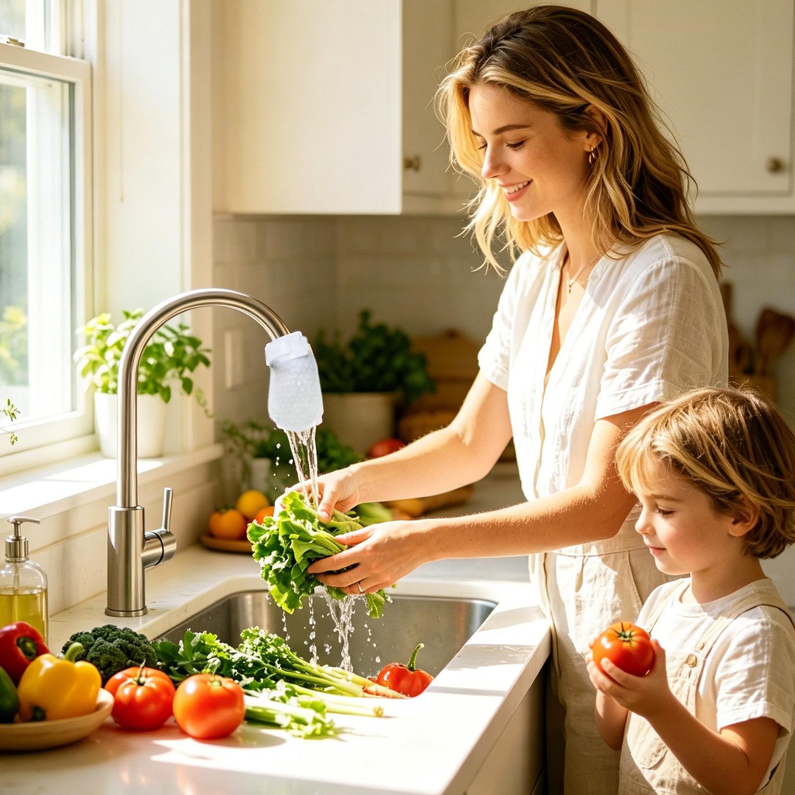 Waterfilter voor gootsteenkraa - Home Bathroom Scales recensie en prijs