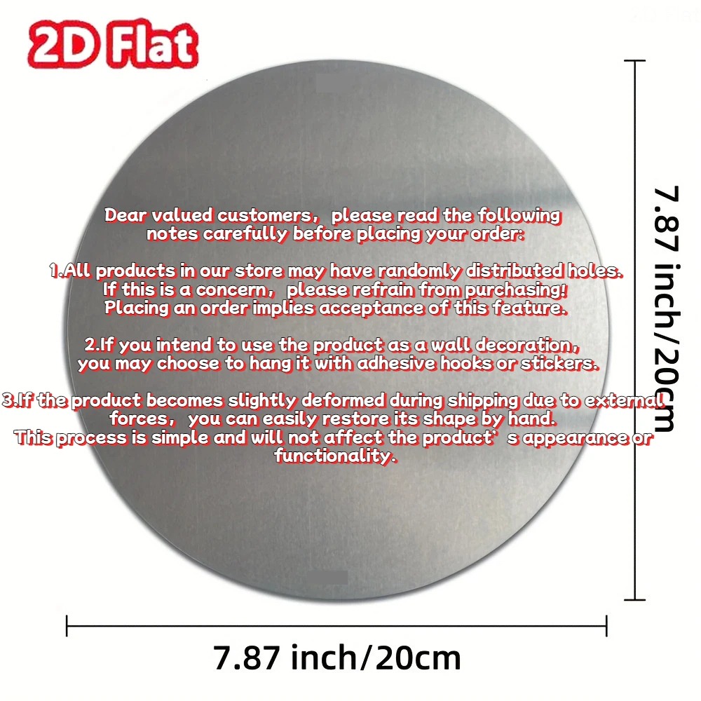 CIFBUY 2D Platte Ronde Alumini - Home Bathroom Door recensie en prijs